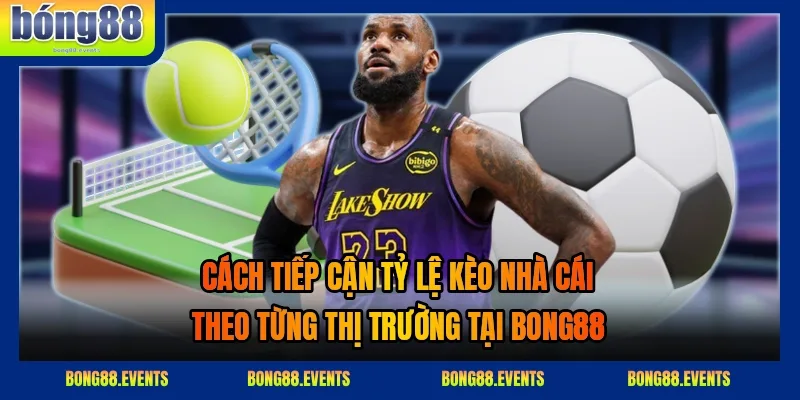 Bảng tỷ lệ kèo nhà cái 2026 hiển thị mức chấp và odds của một trận bóng đá