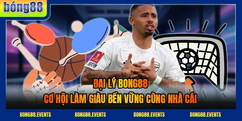 Minh họa mô hình hợp tác đại lý 2026 giữa đối tác và nền tảng BONG88