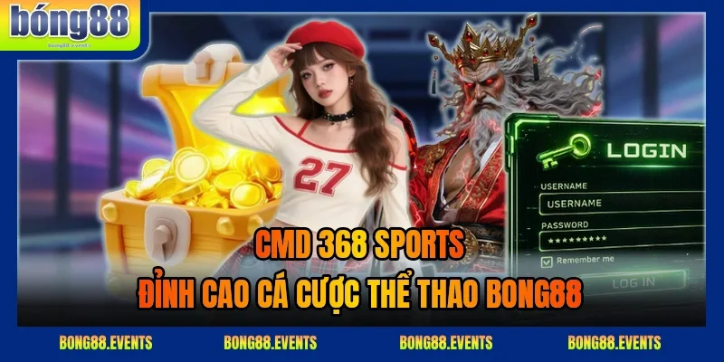 Giao diện sảnh cược CMD 368 SPORTS 2026 với bảng kèo bóng đá trực tuyến